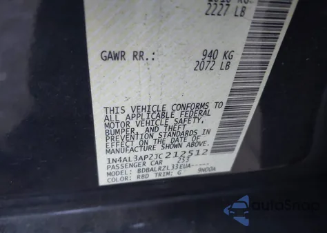 2018 Nissan Altima 2.5 Sl z USA, uszkodzony, nr VIN 1N4AL3AP2JC212512